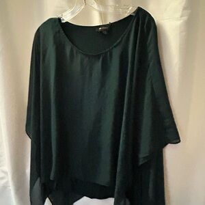 Chic Dark Green Overlay Tank